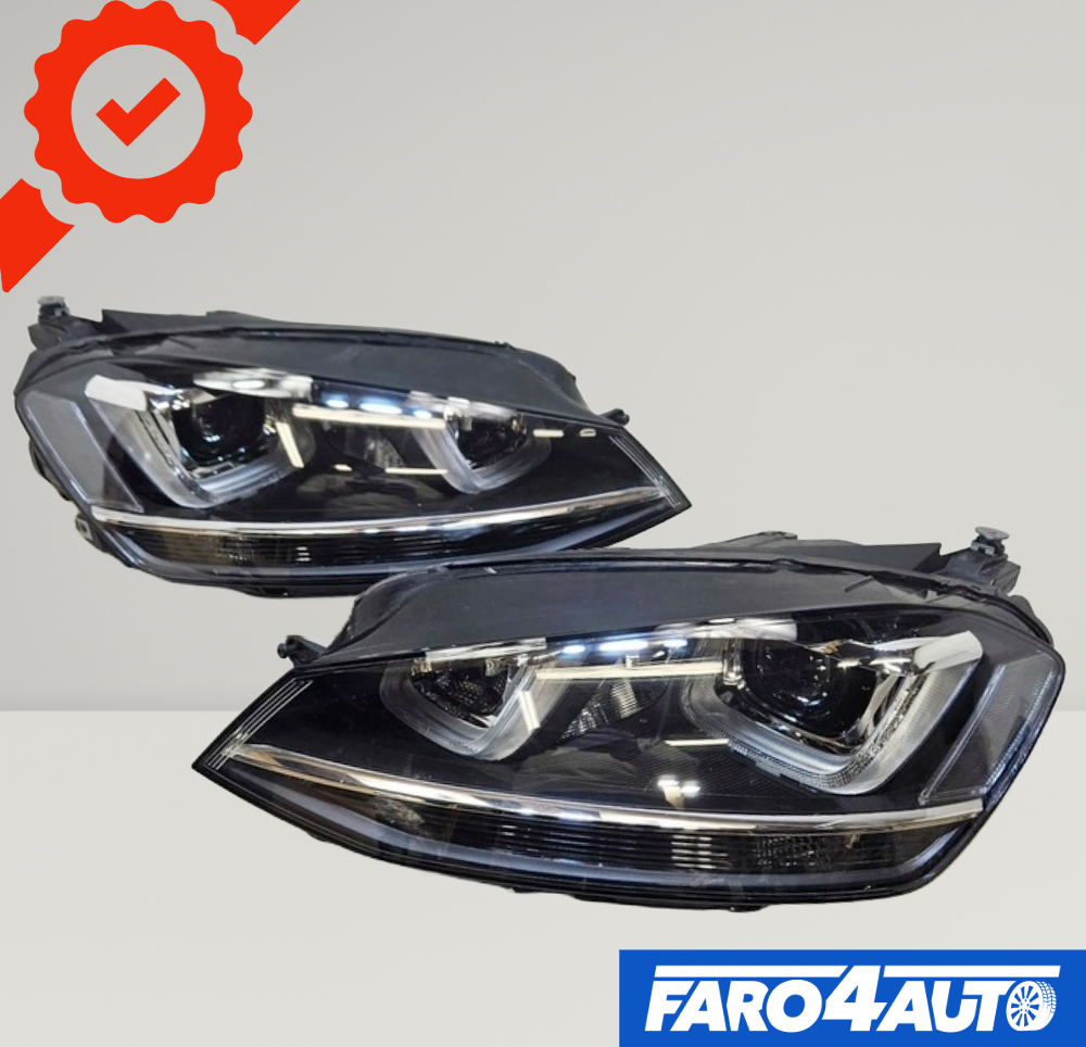 VOLKSWAGEN VW GOLF VII, FAROS BI-XENÓN LATERALES DERECHO E IZQUIERDO