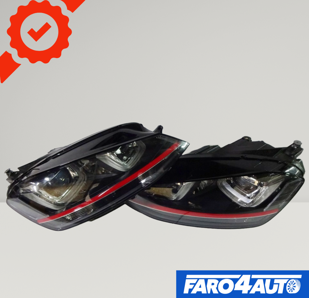 FAROS XENÓN DERECHOS E IZQUIERDOS DEL VOLKSWAGEN VW GOLF GTI VII
