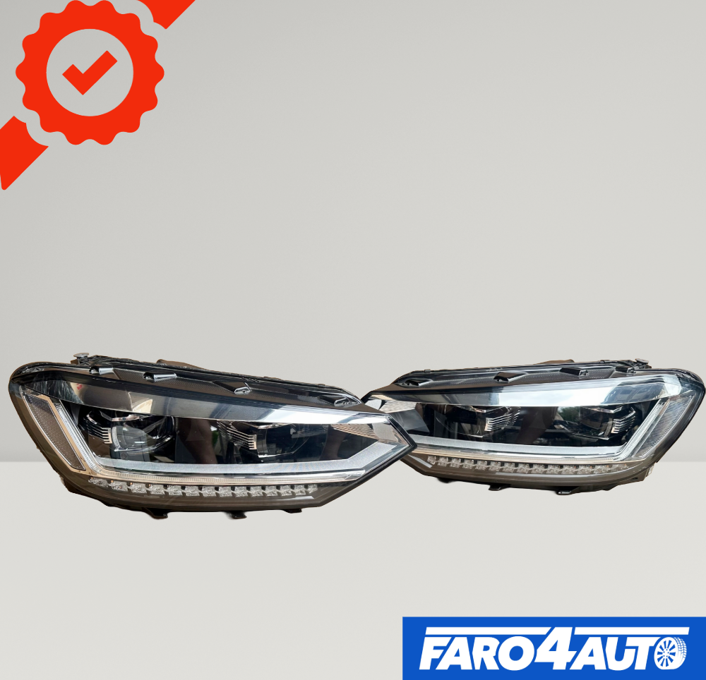 VOLKSWAGEN TOURAN, FULL LED FAROS DELANTEROS LATERALES DERECHO + IZQUIERDO