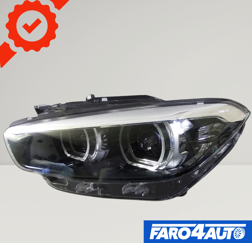 BMW 1 SERIES F20 F21, LADO IZQUIERDO NEGRO FULL LED FARO