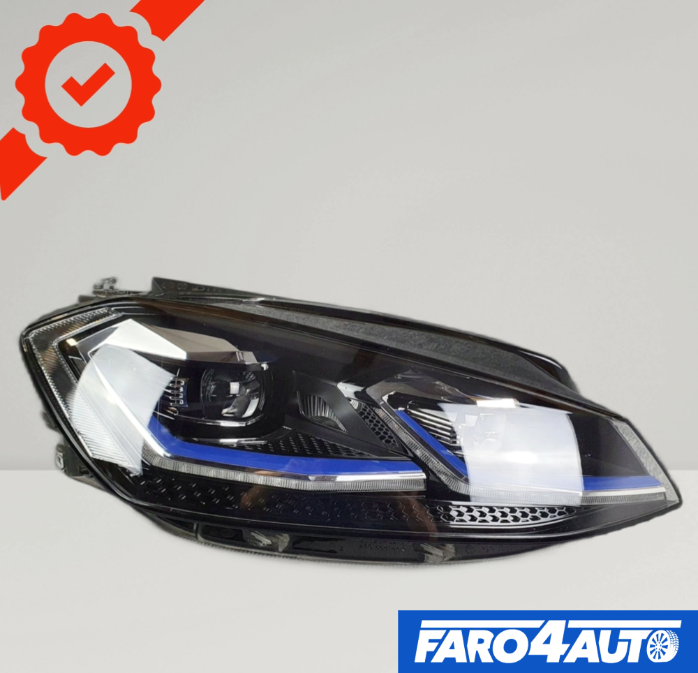 VOLKSWAGEN VW GOLF GTE VII, FULL LED FARO DEL LADO DERECHO