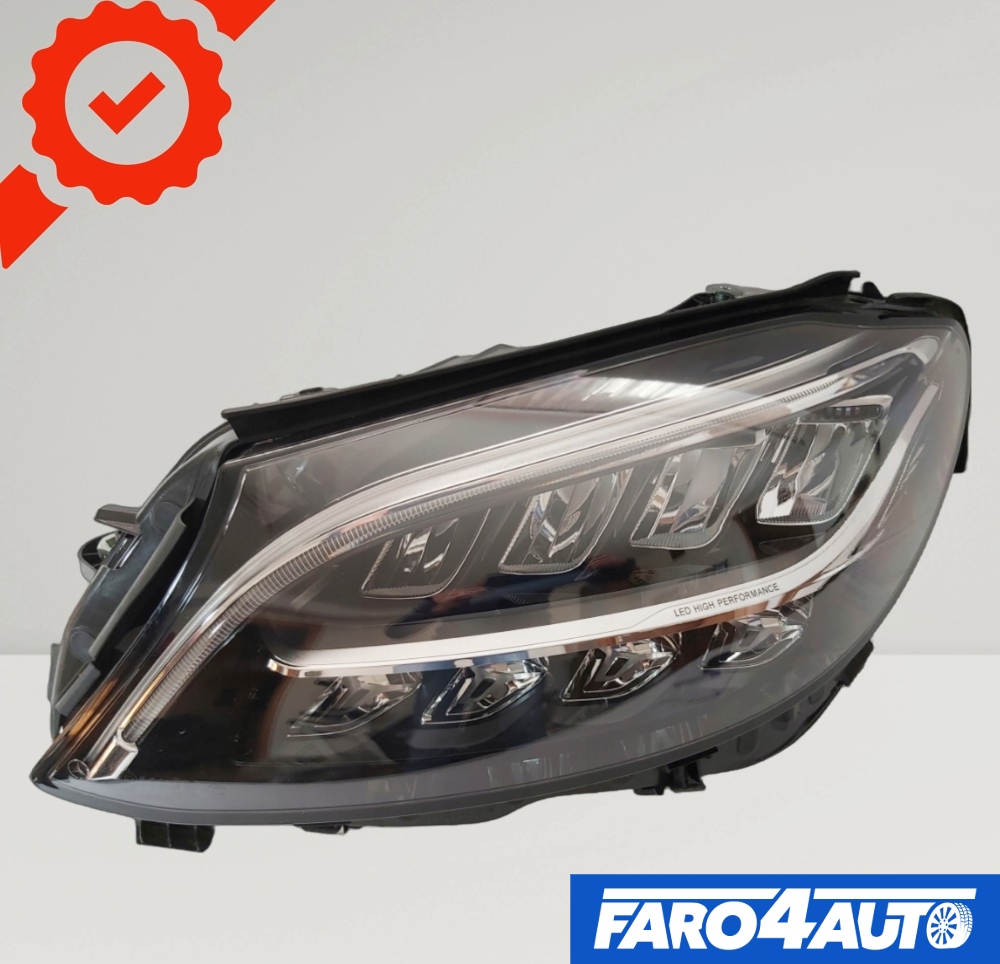 MERCEDES C CLASS W205, LADO IZQUIERDO FULL LED FARO