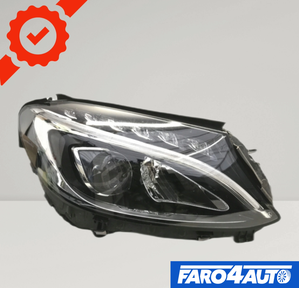 MERCEDES C CLASS W205, LADO DERECHO LED FARO
