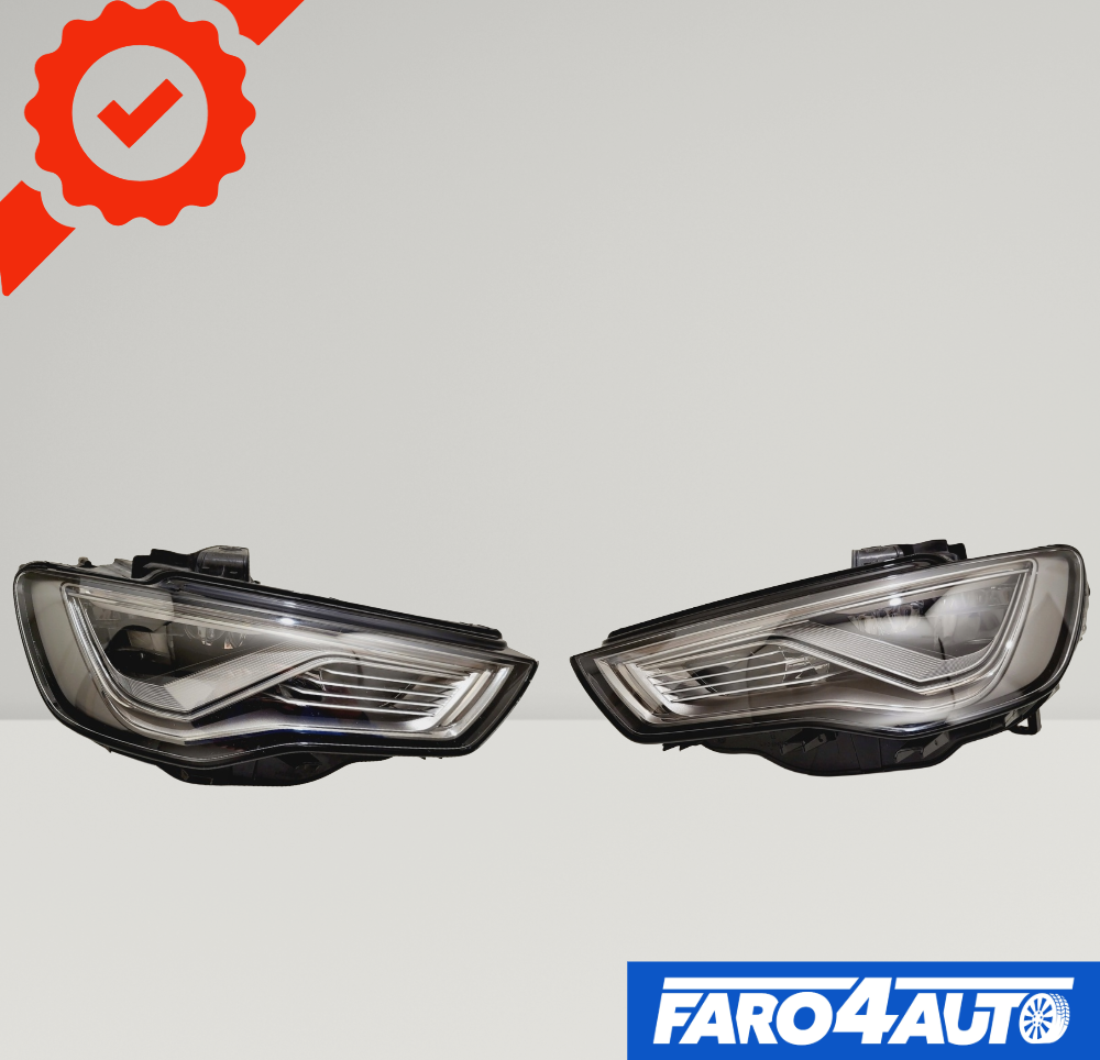 AUDI A3 8V, FAROS DELANTEROS LATERALES DERECHO E IZQUIERDO FULL LED