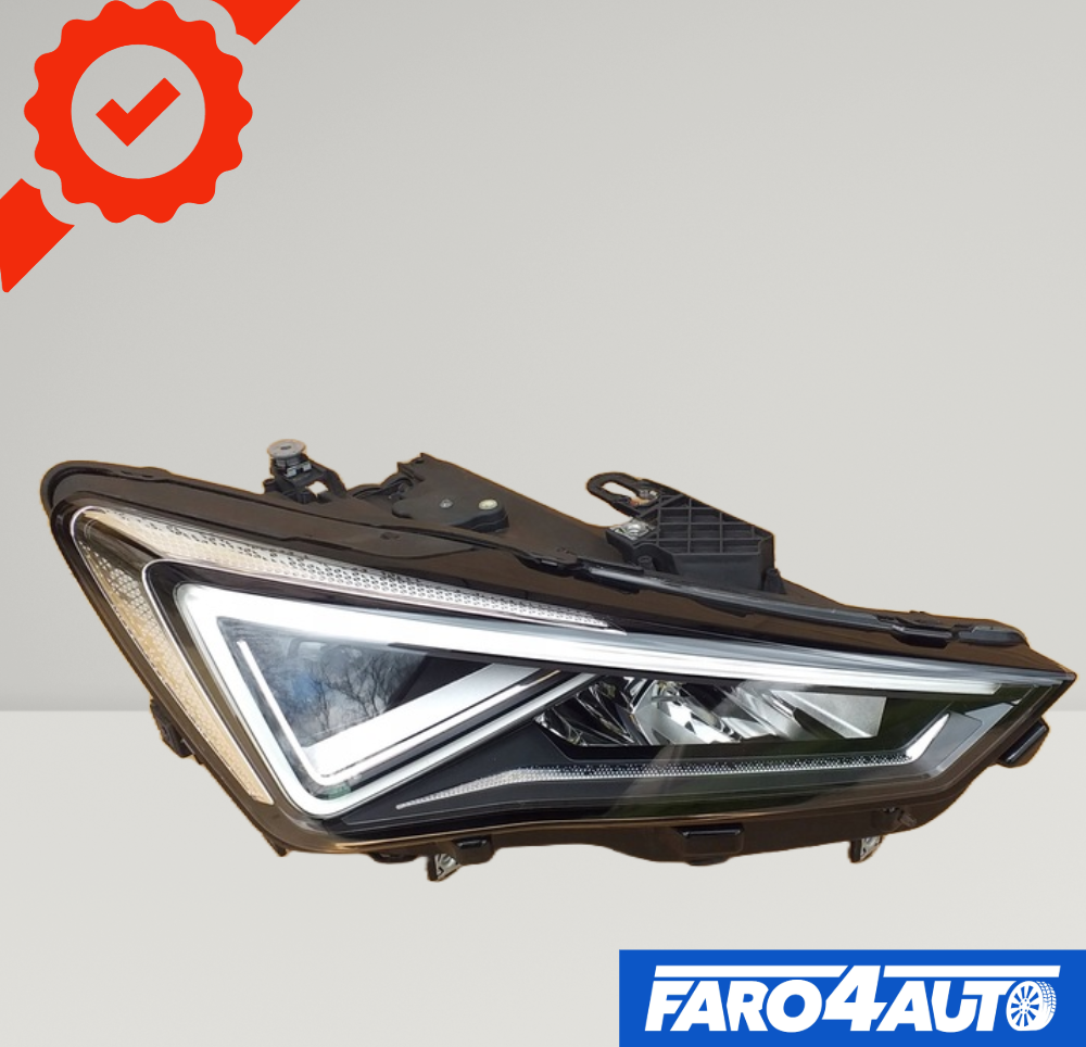 SEAT LEON, FARO LADO DERECHO FULL LED