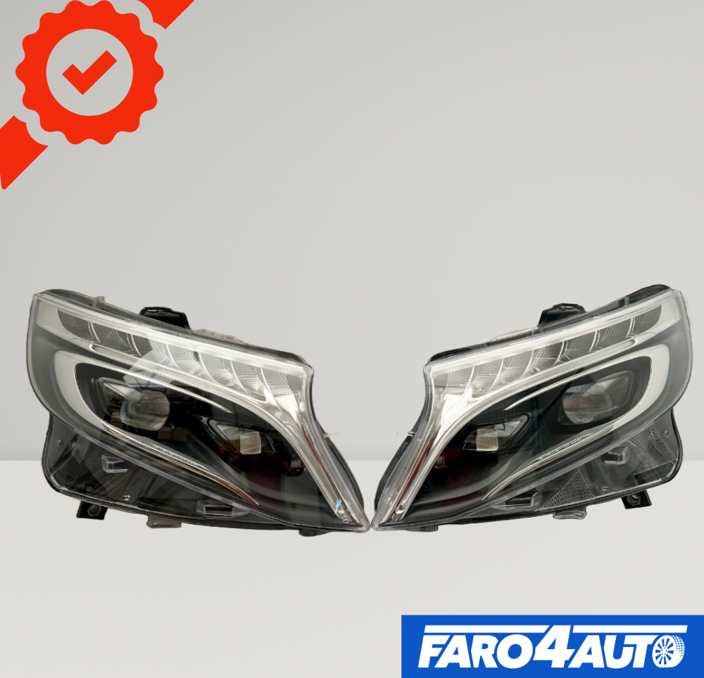MERCEDES CLASE V W447, FAROS DELANTEROS FULL LED