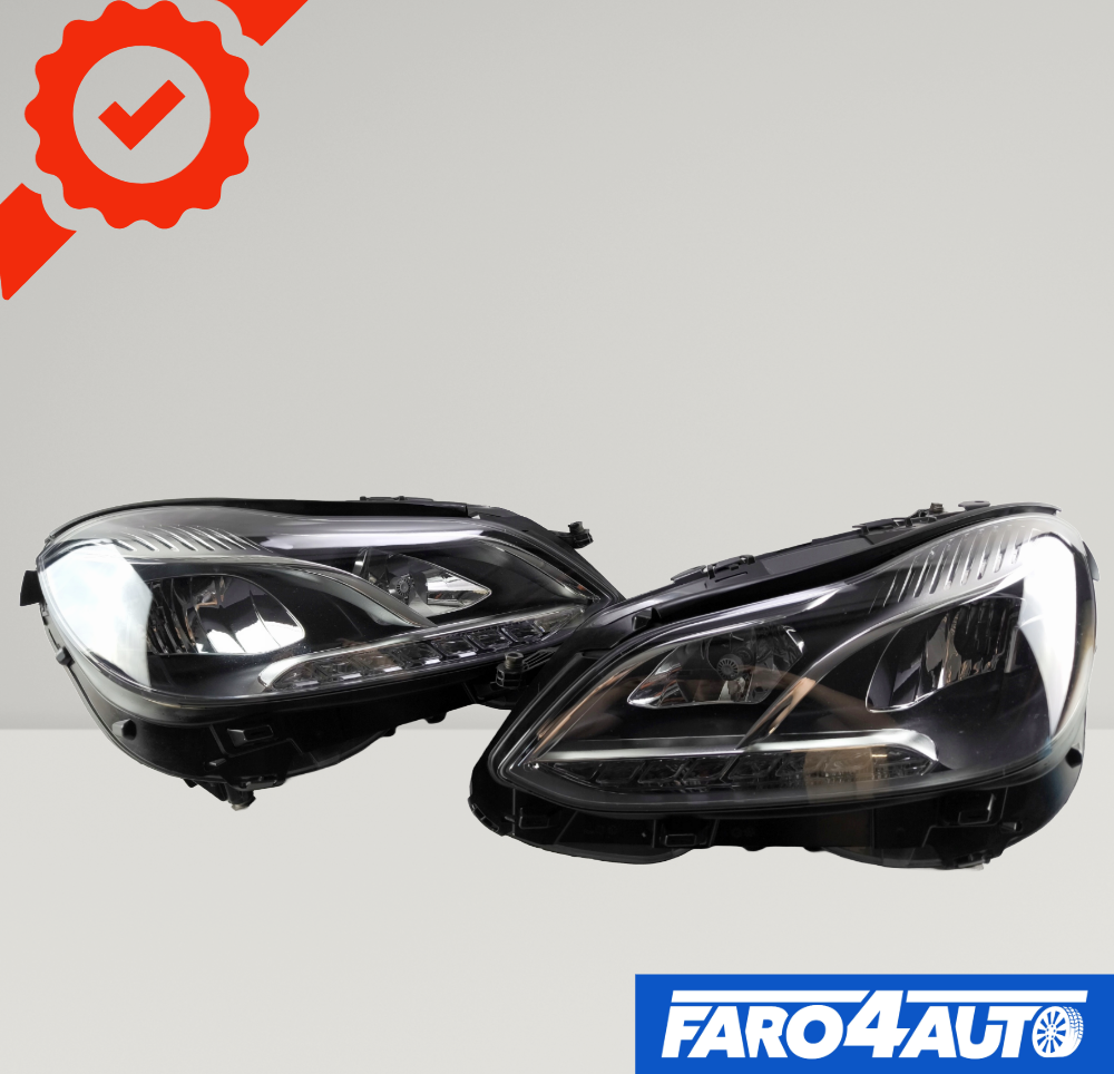 MERCEDES E CLASS W212, LED FAROS DERECHO + IZQUIERDO