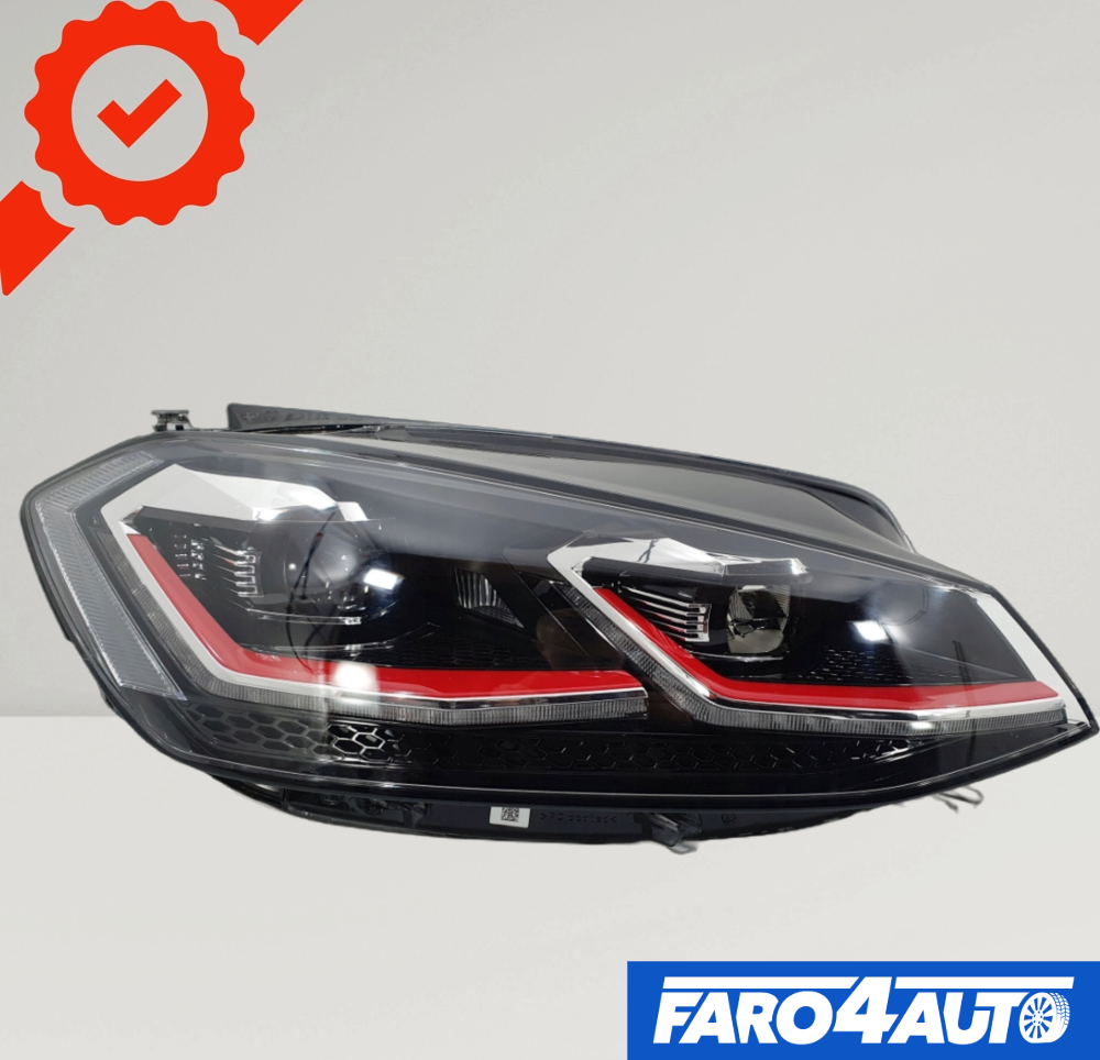 VOLKSWAGEN VW GOLF GTI VII, FARO DELANTERO DERECHO FULL LED