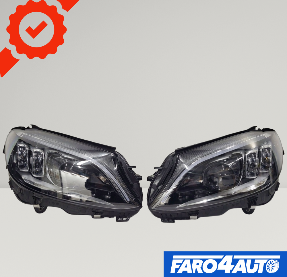 MERCEDES C CLASS W205, 'FULL LED' FAROS DELANTEROS LADO IZQUIERDO + LADO DERECHO