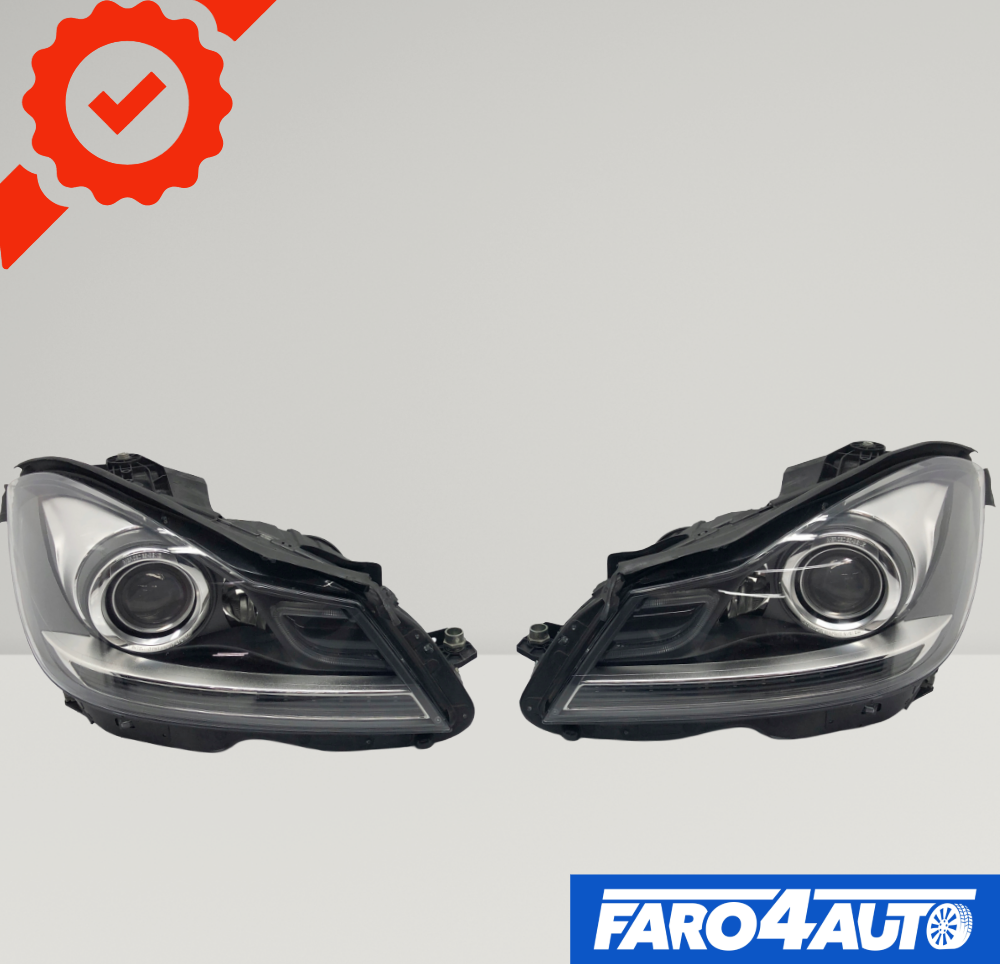 MERCEDES CLASE C W204, FAROS XENÓN LATERALES DERECHO E IZQUIERDO