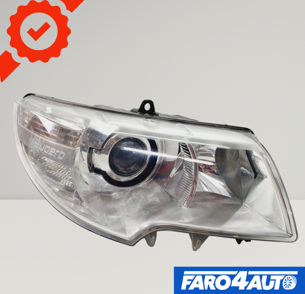 Faro delantero derecho bixenón para SKODA SUPERB 3 III